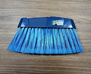 VASSOURA MEGA COLOR AZUL C/CABO MADEIRA