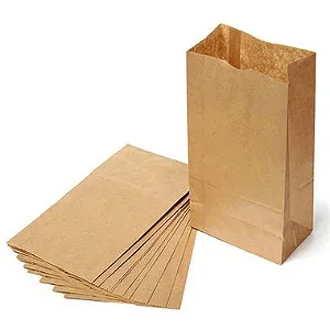 SACO PAPEL KRAFT NATURAL 1KG C/ 500 UNIDADES