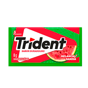 CHICLETE TRIDENT MELANCIA 8GR C/5