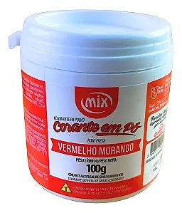 CORANTE PO VERMELHO MORANGO 100GR