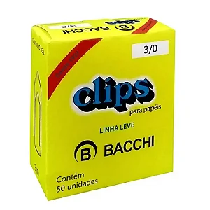 CLIPS 3/0 C/50 UNIDADES BACCHI