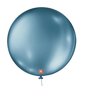 BALAO 5 METALLIC BALLOON AZUL C/25 UNIDADES