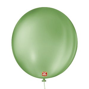 BALAO LISO 9 REDONDO VERDE BANDEIRA PCT C/50 UNIDADES