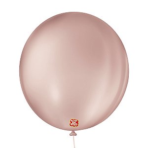 BALAO LISO 9 REDONDO ROSE PCT C/50 UNIDADES