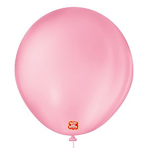 BALAO LISO 7 REDONDO ROSA TUTTI FRUTTI PCT C/50 UNIDADES