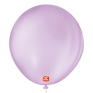 BALAO LISO 7 REDONDO LILAS BABY PCT C/50 UNIDADES
