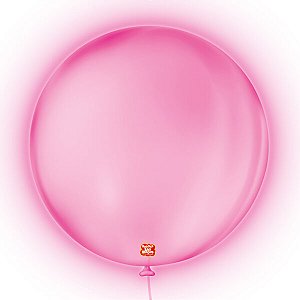 BALAO 5 NEON ROSA C/25 UNIDADES