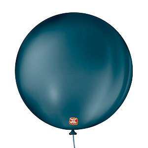 BALAO LISO 5 REDONDO AZUL PETROLEO C/50 UND