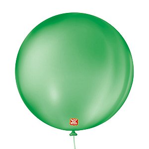 BALAO LISO 5 REDONDO VERDE BANDEIRA C/50 UND