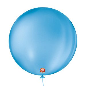 BALAO LISO 5 REDONDO AZUL TURQUESA C/50 UND