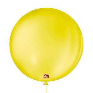 BALAO LISO 5 REDONDO AMARELO CITRINO C/50 UND