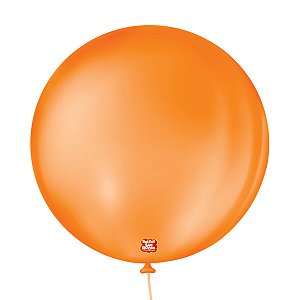 BALAO LISO 5 REDONDO LARANJA MANDARIM C/50 UND