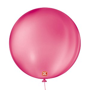 BALAO LISO 5 REDONDO NEW PINK C/50 UND