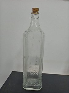 LITRO RECICLADO QUADRADO TRANSPARENTE 900ML ROLHA LITRO