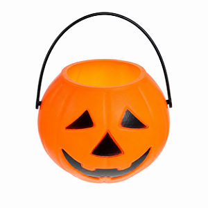 BALDE ABOBORA HALLOWEEN PEQUENO LARANJA UNIDADE