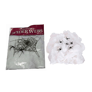 ENFEITE TEIA DE ARANHAS HALLOWEEN