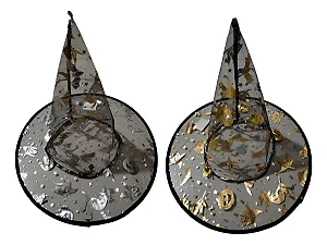 CHAPEU BRUXA HALLOWEEN PRETO UNIDADE