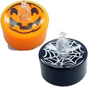 VELA PEQ LED HAPPY HALLOWEEN TAM. APROX. 4X4CM