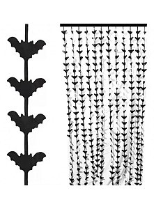 CORTINA HALLOWEEN MORCEGO 100 CM X 200 CM