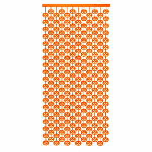 CORTINA HALLOWEEN ABOBORA 100CM X 200CM