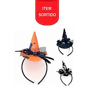 TIARA CHAPEU HALLOWEEN SORTIDO UNIDADE