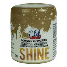 PO PARA DECORACAO METALICO DOURADO VERDADEIRO 5G