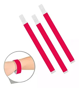 PULSEIRA P/ EVENTOS VERMELHO NEON C/40 UND