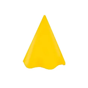 CHAPEU PAPEL LISO AMARELO C/8 UND