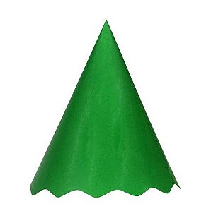 CHAPEU PAPEL LISO VERDE C/8 UND
