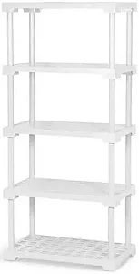 PRATELEIRA MODULAR RETANGULAR 5 NIVEIS BRANCO