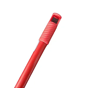 CABO DE VASSOURAS METALICO VERMELHO UNIDADE