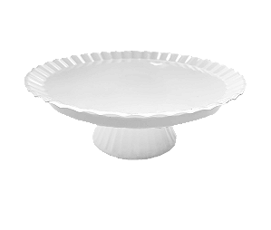 BOLEIRA REDONDA BRANCA 23X8CM UNIDADE