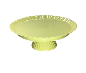 BOLEIRA REDONDA AMARELA 23X8CM UNIDADE