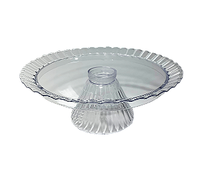 BOLEIRA REDONDA CRISTAL 23X8CM UNIDADE