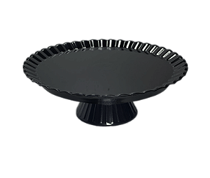 BOLEIRA REDONDA PRETA 23X8CM UNIDADE