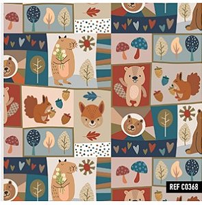 BOBINA DE PRESENTE 40CM ESQUILO/URSO REF 368