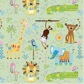 BOBINA DE PRESENTE 60CM ANIMAIS ZOOLOGICO REF 354
