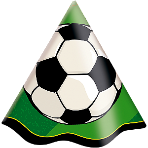 CHAPEU PAPEL FUTEBOL C/8 UND