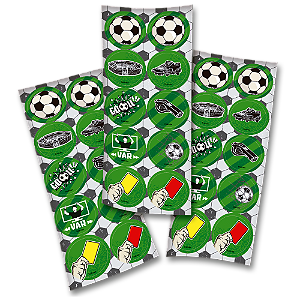 ADESIVO FUTEBOL C/30 UND