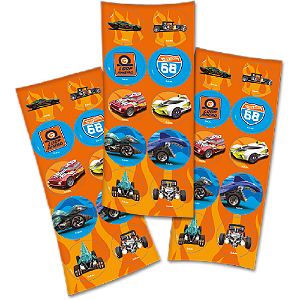 ADESIVO HOT WHEELS C/30 UND