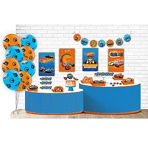 KIT FESTA HOT WHEELS C/62 PEÇAS