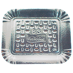 BANDEJA ALUMINIZADA N.3 PRATA 23X28CM