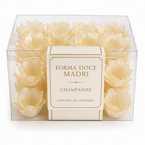 FORMA PARA DOCE MADRI CHAMPAGNE PARA FESTA C/30 UNIDADES