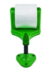 SUPORTE VERDE PARA BOBINA PICOTADA FUNDO ESTRELA