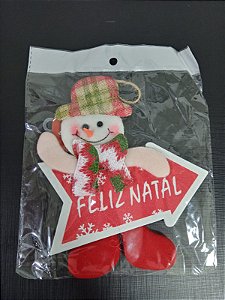 ENFEITE BONECO FELIZ NATAL