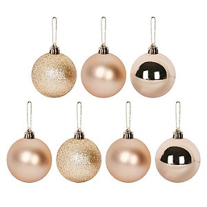 BOLA PEQUENA CHAMPANHE 3CM C/7 UND