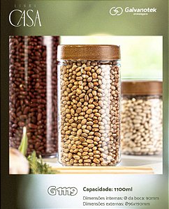 G 1119 POTE MULTIUSO AMADEIRADO 1100ML