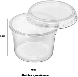 KIT 250ML POTE REDONDO SOBRETAMPA C/24 UND