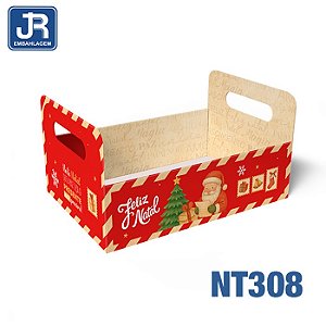 CAIXOTE G 25X18,5X9,5CM FELIZ NATAL