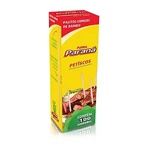 PALITOS BAMBU PARANA PARA PETISCO C/100 UND